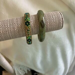 Jade ❗️ bracelet and rhinestone set